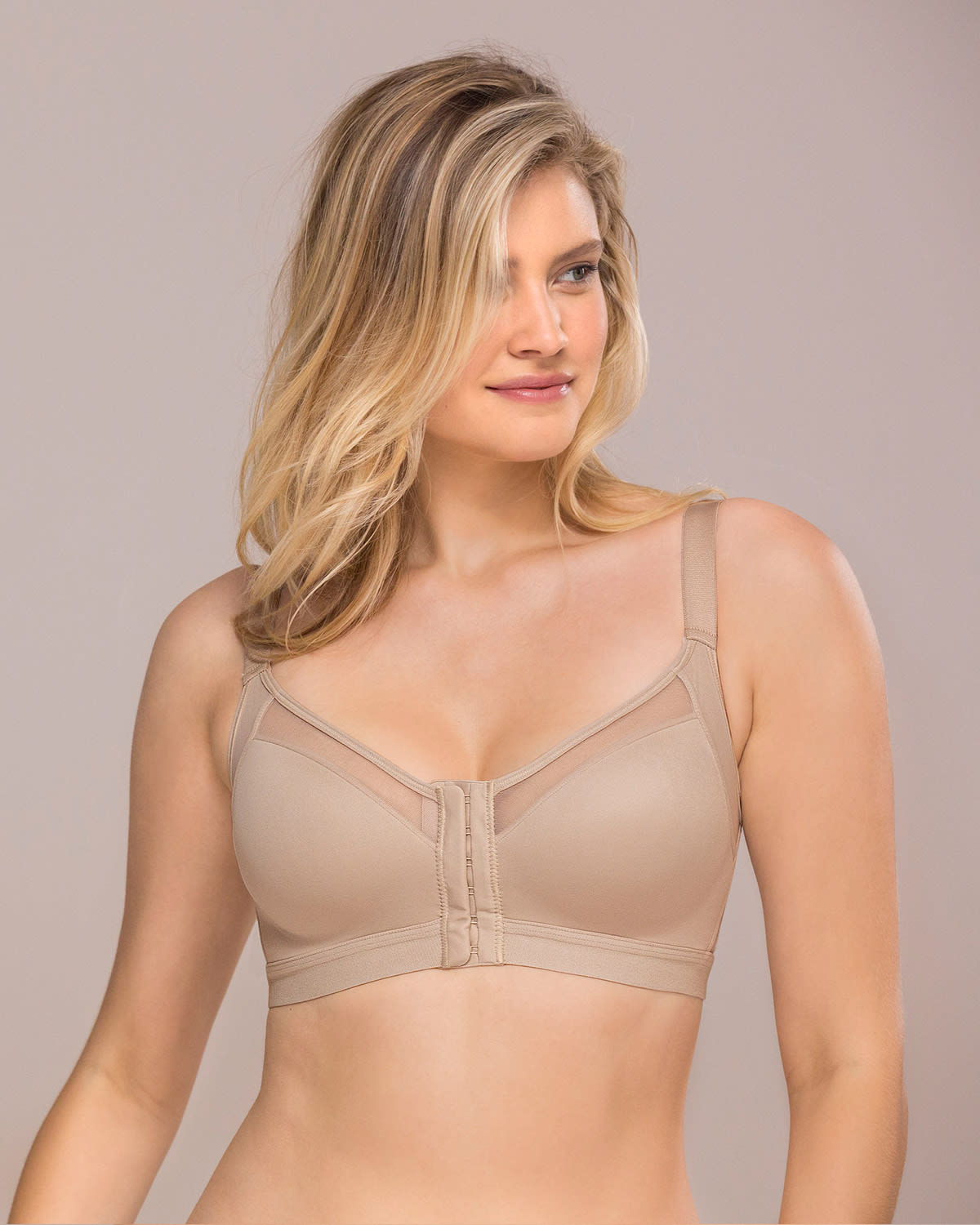 Multi/Benefit lightly lined wireless posture corrector bra- 011936