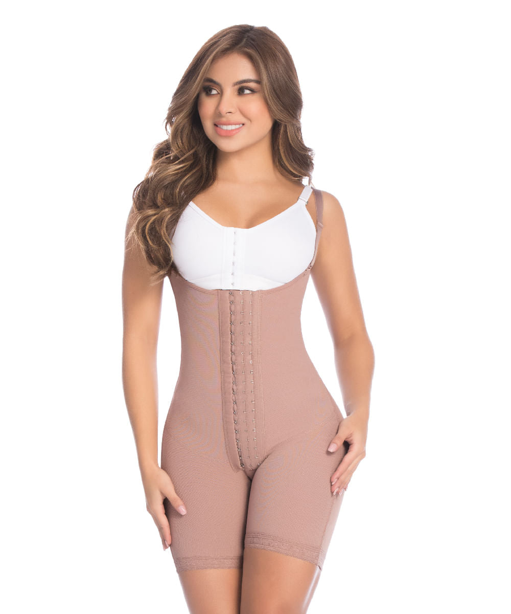 MID-THIGH GIRDLE WITH BACK COVERAGE AND ADJUSTABLE BUTT ENHANCEMENT POST SURGICAL AND DAILY USE 009111