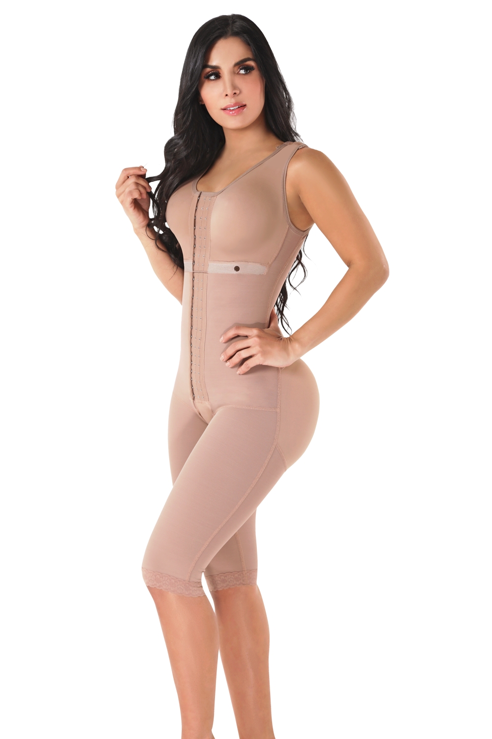 LONG BODY SHAPER WITH BRASSIER AND WIDE STRAPS 3050