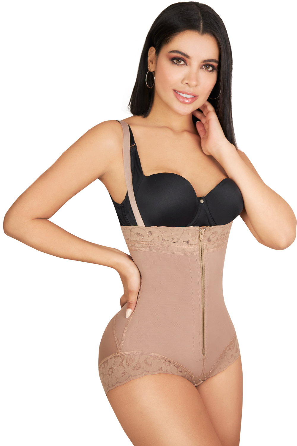 PANTY BODY SHAPER SIN TIRANTES CON CREMALLERA 1035