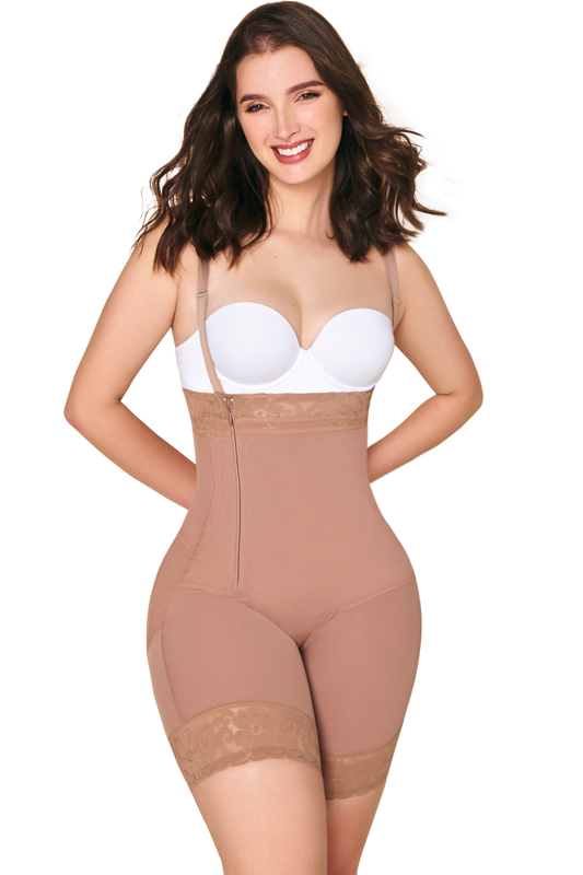 SHORTS BODY SHAPER STRAPLESS WITH LATERAL ZIPPER 2035