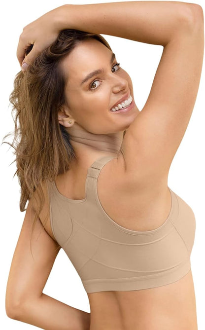 Multi/Benefit lightly lined wireless posture corrector bra- 011936