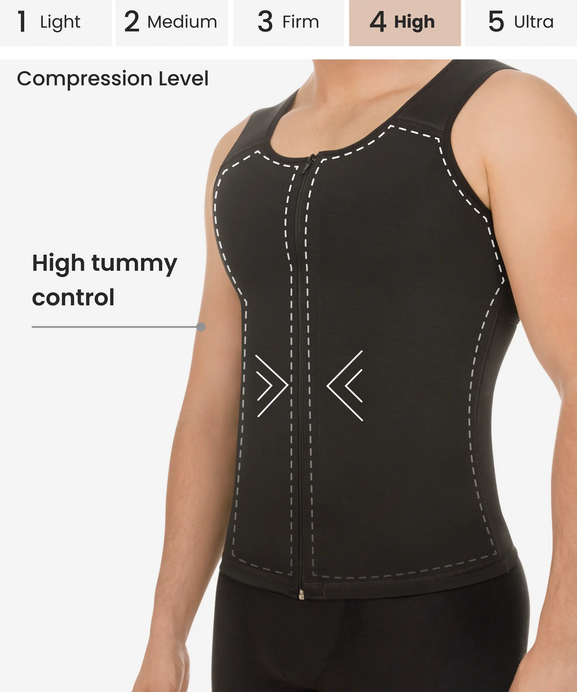 MEN’S POSTURE CORRECTOR THERMAL VEST 07005