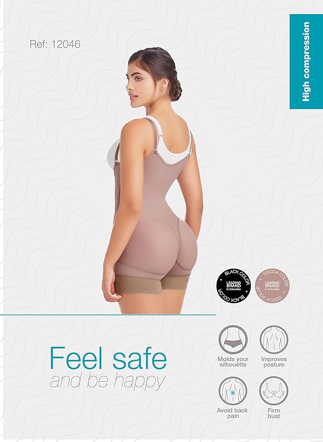 MID-THIGH GIRDLE WITH BACK COVERAGE AND ADJUSTABLE BUTT ENHANCEMENT POST SURGICAL AND DAILY USE 009111