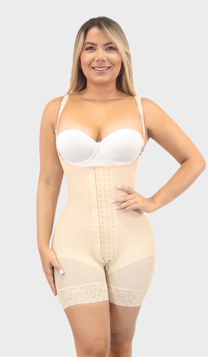 Liposuction Tummy tuck 4 front hooks wide hips post surgery and daily use 0463