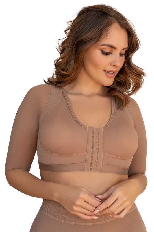 BRA WITH BACK SUPPORT AND SLEEVES