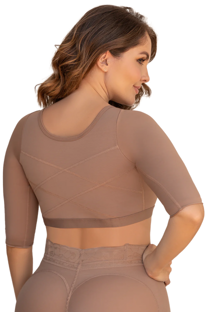 BRA WITH BACK SUPPORT AND SLEEVES