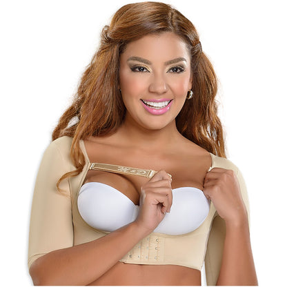 Compression Vest Surgical Bra with Implant Stabilizer and Sleeves / Powernet 0004