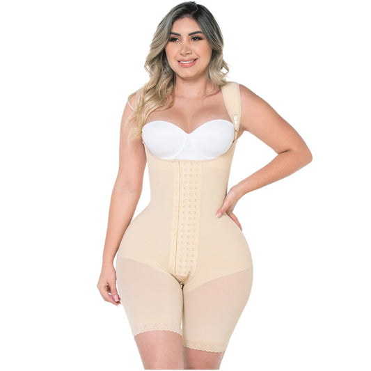 POST SURGERY MID THIGH SHAPEWEAR BODYSUIT FOR GUITAR AND HOURGLASS BODY TYPES 00489