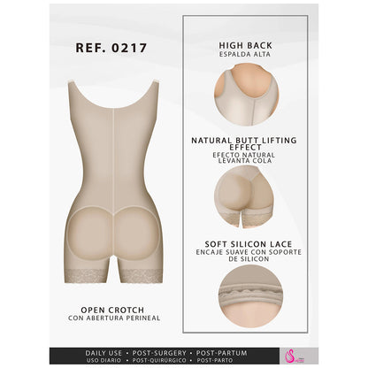 High Back Thick Straps Body Shaper compression Butt Lifter Shorts - High compression Line 0217