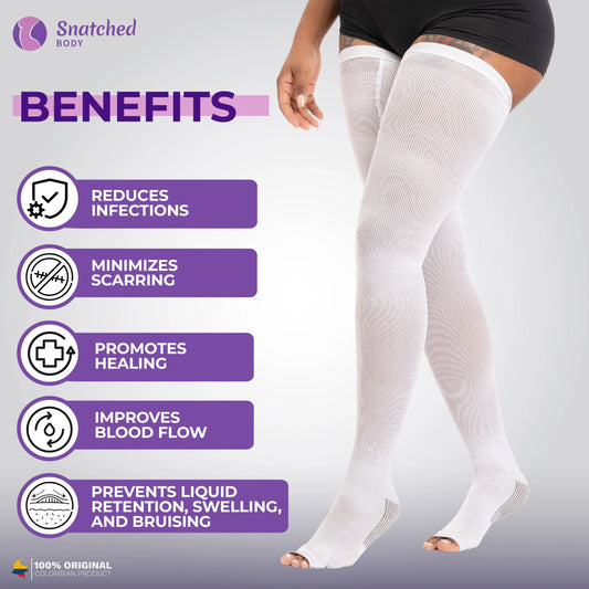 MEDIAANTIEMBÓLICA ANTI EMBOLISM COMPRESSION STOCKINGS POST SURGERY SOCKS OVER THE KNEES