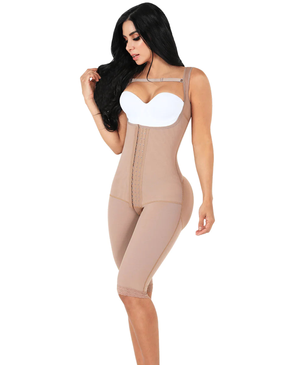 LONG BODYSHAPER WITH WIDE STRAPS 3020