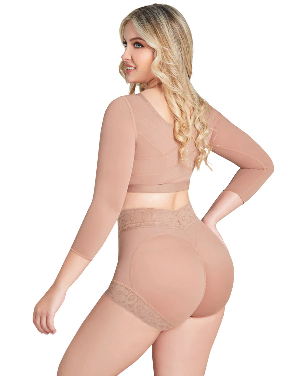 BRA WITH BACK SUPPORT AND SLEEVES