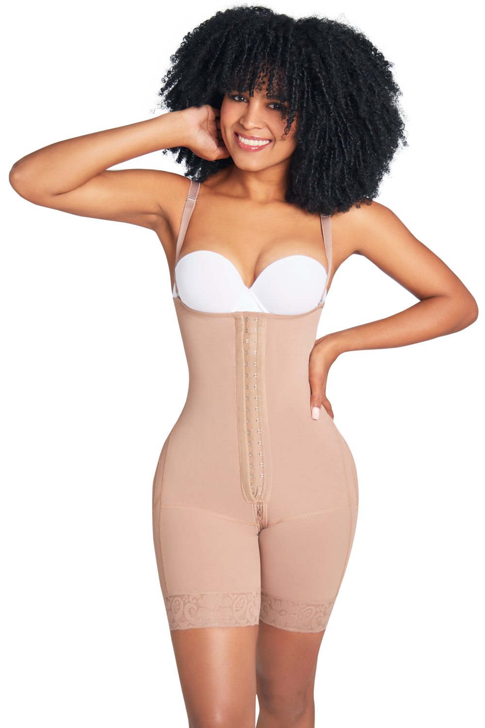 SHORTS BODY SHAPERS WITH COVERED BACK AND PERINEAL ZIPPER 2011