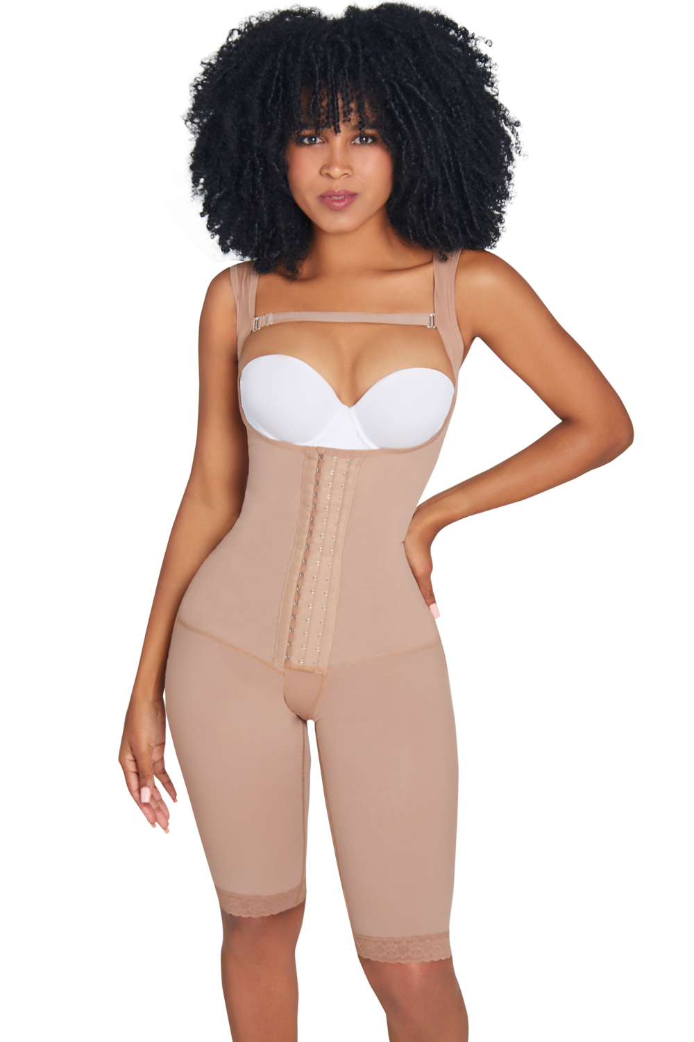 LONG BODYSHAPER WITH WIDE STRAPS 3020